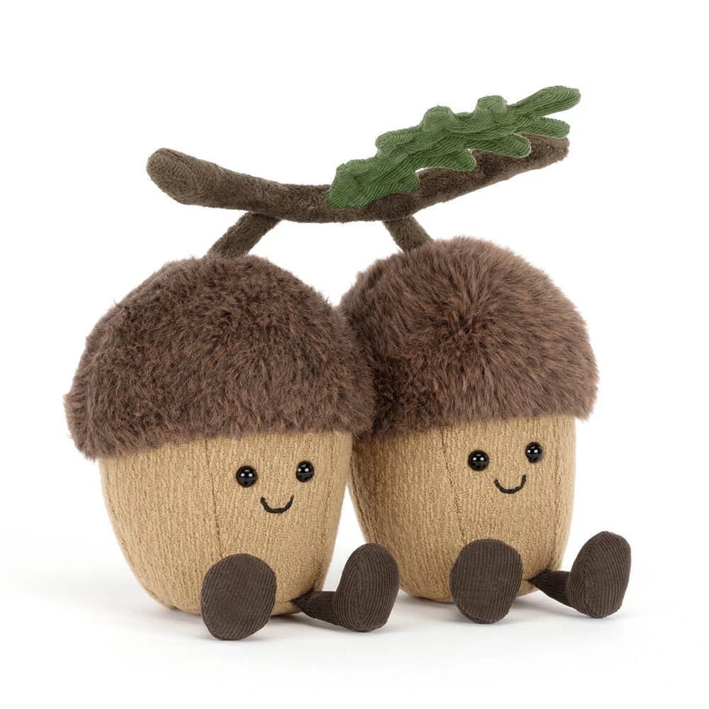 Jellycat Amuseables Ort & Tum Acorns Plush Authentic NEW w/ Tags + Dust Bag - Picture 3 of 4